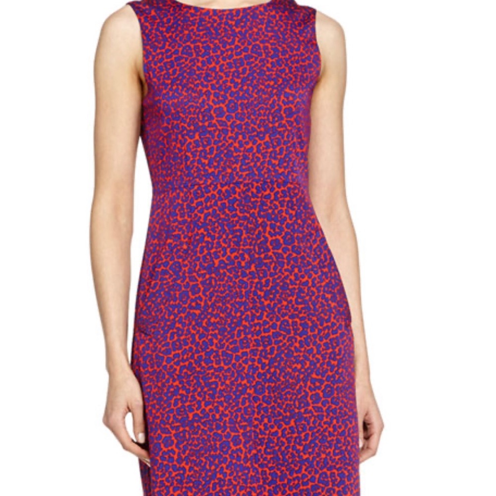 Diane Von Furstenberg Leopard Camo Dress